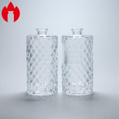 45ml 透明な香水ガラスバイアルホットスタンピングフロスティング