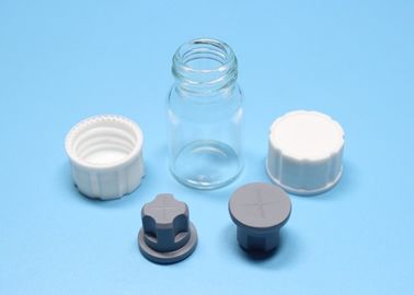 18mmの白PP通されたガラス ビンに使用するプラスチックねじ帽子
