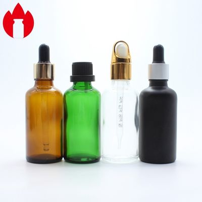 50ml 透明 アンバー 青 緑 エッセンシャルオイル 化粧品 ガラスボトル バイアル