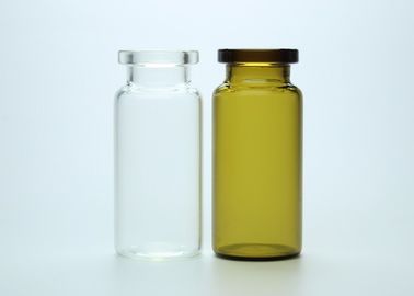 10mlの透明なかこはく色の薬効がある使用されたホウケイ酸ガラスの管のガラスびん