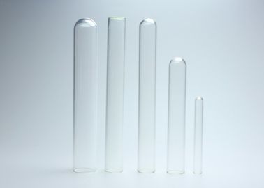 ホウケイ酸ガラスの試験管の証明されるカスタマイズされたサイズのゆとり色ISO