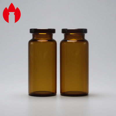 10ml Dark Amber Soda Lime Glass Vial with Crimp Neck and Hot Stamping for Secure Packaging