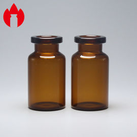 10Rこはく色の薬剤のガラス ガラスびん