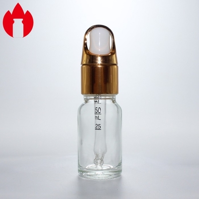 10ml 透明化粧品 エッセンシャルオイル滴滴器 ガラスのボトル
