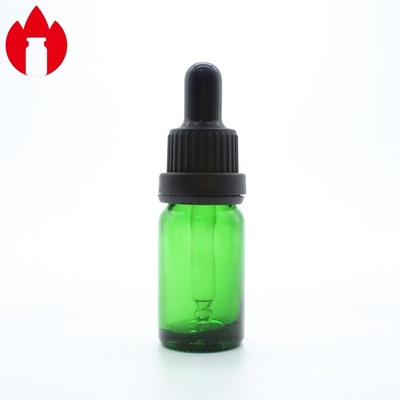 10ml グリーン エッセンシャル オイル ガラス ボトル プラスチック ドロッパー カップ