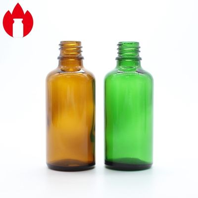 50ml 透明 アンバー 青 緑 エッセンシャルオイル 化粧品 ガラスボトル バイアル
