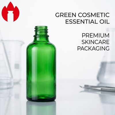 50ml グリーン コスメティック エッセンシャル オイル ガラス ボトル