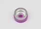 13mmの紫色の滑らかなフランジの注入の薬剤のガラス ガラスびんの帽子