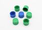 青い18の歯PP物質的なプラスチックねじ帽子/内部のプラグとの緑色