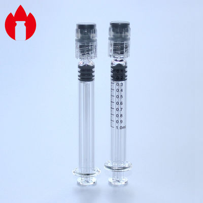 1ml 軽いガラス プリフィール注射器 透明色 化粧品用