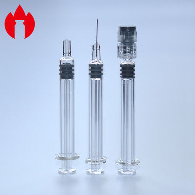 1ml 軽いガラス プリフィール注射器 透明色 化粧品用
