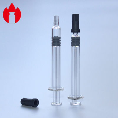 1ml 軽いガラス プリフィール注射器 透明色 化粧品用