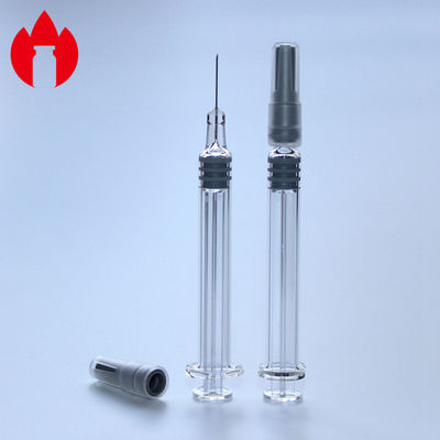 1ml 軽いガラス プリフィール注射器 透明色 化粧品用