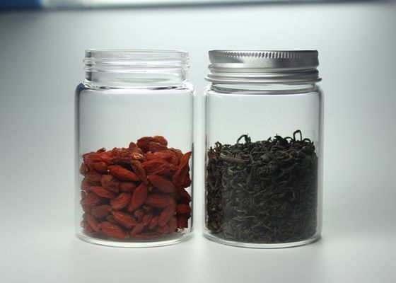 80ml 47*70mmの透明で高いホウケイ酸ガラスの幅口のびん