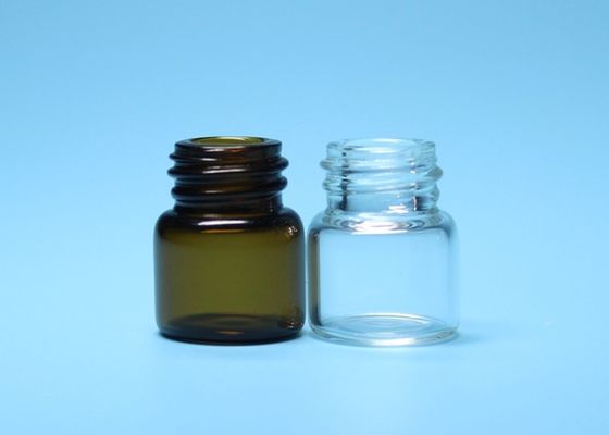 透明な1mlおよびブラウンのホウケイ酸塩の管状の糸の口ガラスのガラスびん