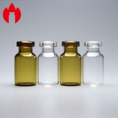 透明なまたはブラウンのガラス管のガラスびん2ml容量のホウケイ酸ガラス材料