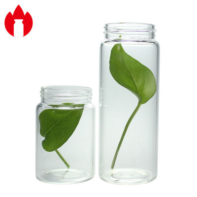 50ml 100ml 150ml Wide Mouth High Borosilicate Glass Bottle Jar Container
